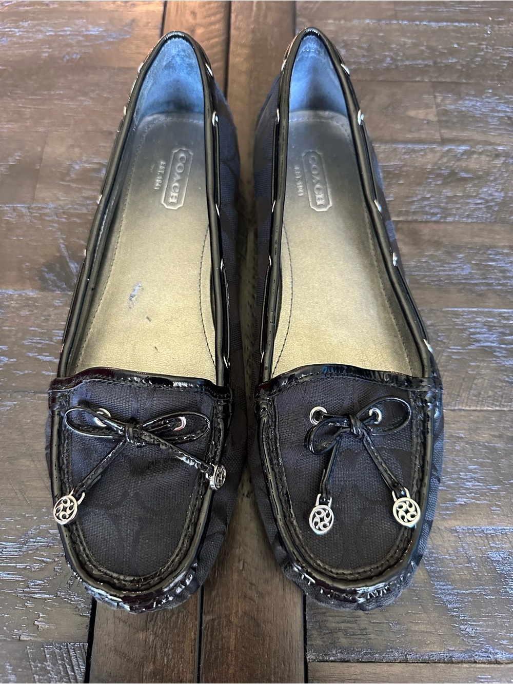 Coach Finna Black Loafers